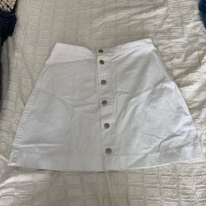 american apparel button up skirt